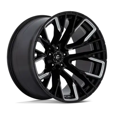 KMC Wheels Fuel Wheels | Rebar | Gloss Black Milled