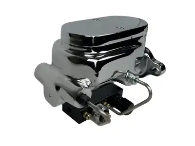 Leed Brakes Leed Brakes M_6C7 Master cylinder kit 1-1/8 inch bore chrome flat top with adjustable valve