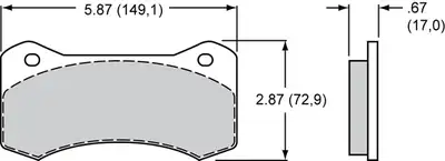 Wilwood Brakes Wilwood CALIPERAERO61.751.381.381.25 ROTOR
