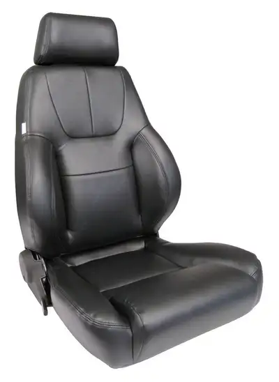 Scat Cranks Elite Recliner W/Lumbar Black Vinyl Right