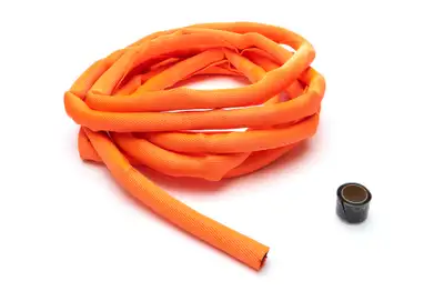 Design Engineering ev Charger Cord Cover Fits 3/4in1in Dia Cables 20ft Orange