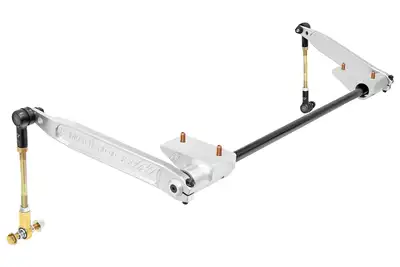 Rock Jock Antirock® Sway Bar Kit; Front; Bolt-On; Aluminum Frame Brackets; 7075 Billet Aluminum Arms; 0.770 in. Bar;