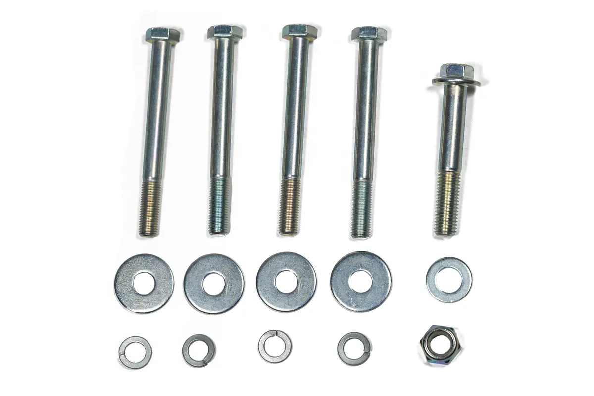 Steer Smarts Sector Shaft Brace/Frame Side Track Bar Reinforcement Bracket Hardware Kit - JK/JL/JT STEEL Steering Box Only