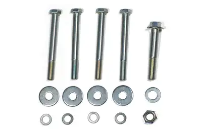 Steer Smarts Sector Shaft Brace/Frame Side Track Bar Reinforcement Bracket Hardware Kit - JK/JL/JT STEEL Steering Box Only