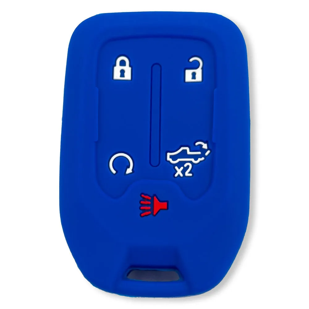 GMC & Chevy 19-21 Sierra & Silverado 1-Piece 100% Silicone Rubber Key Fob Cover - Multiple Colors product image