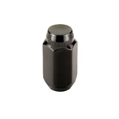 McGard Hex Lug Nut M14x1.5 Cone Seat 22mm Hex 1.635 in Oal Black (4 Pk)