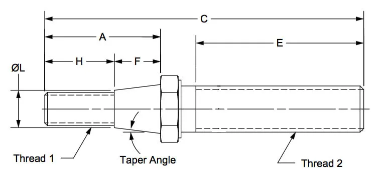 Steinjager Tapered Style Fits 3/4 bore 9/16-18 10 degree taper