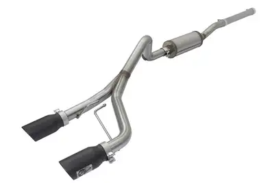 aFe Power aFe POWER Rebel Series 2.5in Cat-Back Exhaust System w/ Black Tip - JK