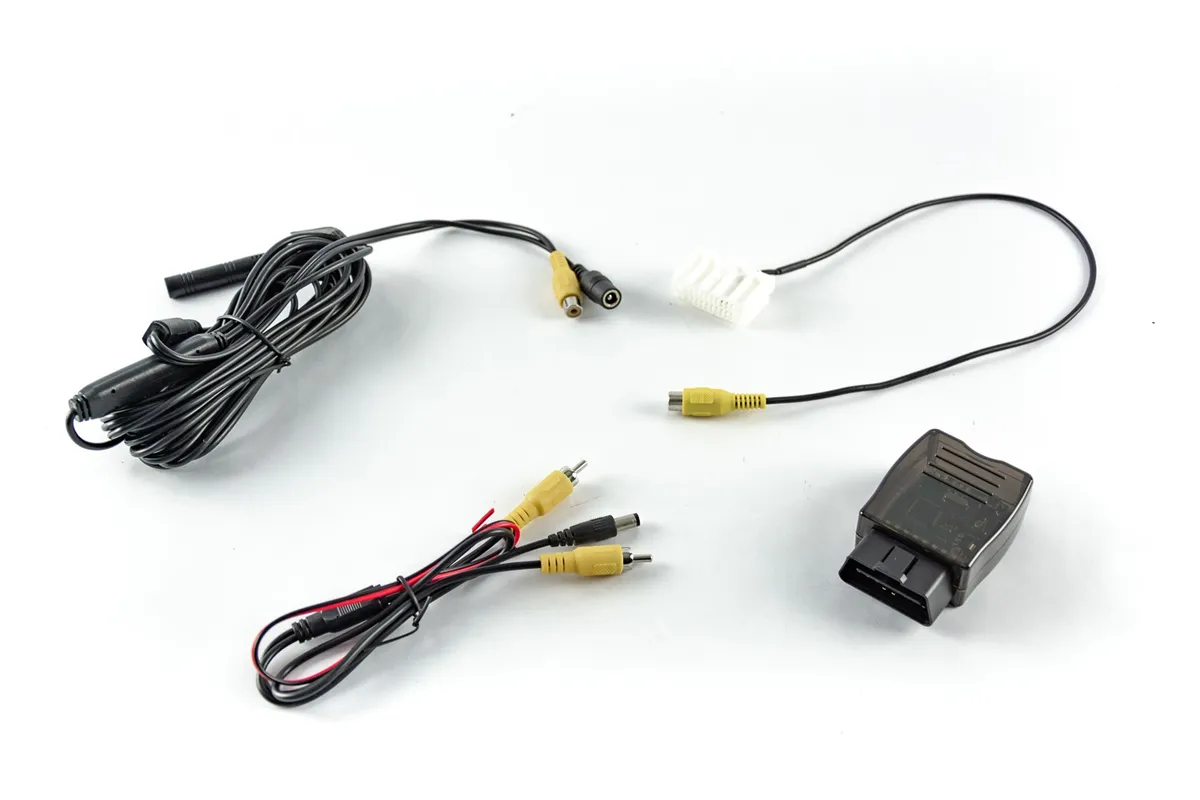 SummitView™ For Jeep® Adjustable Rear Vision System w/Infrared Camera; Incl. Flash Module For 6.1in. Factory Display; Stainless Steel Rear Tire Mount; Parking Gridlines Available; product image