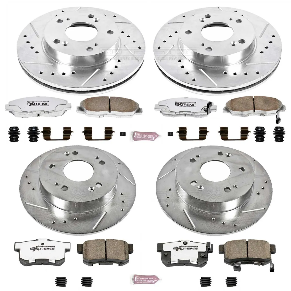 Z26 Street Warrior Upgrade Kit: Drilled/Slotted Rotors; Carbon-Fiber Ceramic Pads W/Hardware product image
