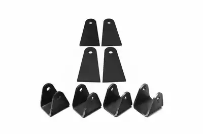 Steinjager Steinjäger Tabs and Clevises, Weld On 4 Link Tab and Clevis Kits 0.750 Bore Straight Mount 3.00 Inch Clevis Jaw 4.00 Inch Straight Tab Length 4 Clevises, 4 Straight Tabs