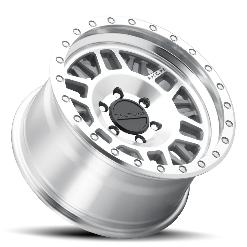 Aluminum Wheels 18x9 Ryno 951MC Machined Silver 18 Offset 6 on 139.7 Bolt Pattern 106.1 Bore Raceline product image