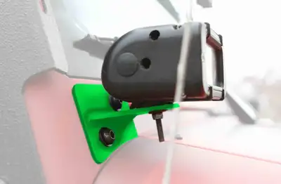 Steinjager Exterior Accessories 2007-2018 Light Mounts Lower Windshield Brackets and Lights Neon Green