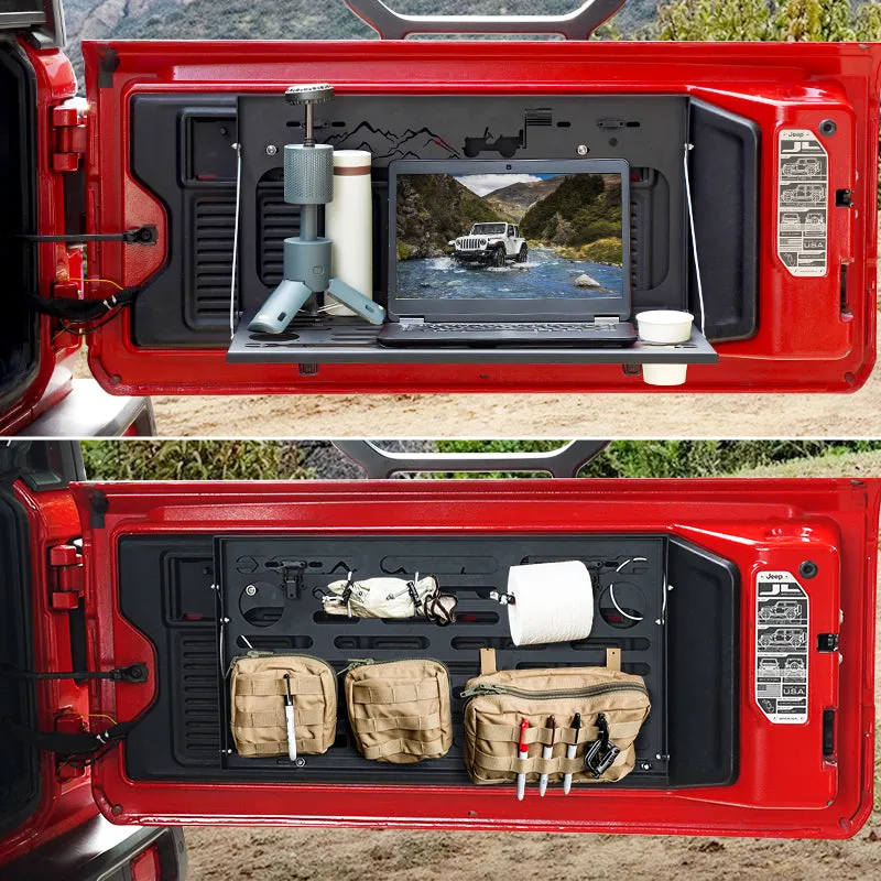 Stainless Steel Rear Foldable Tailgate Table for Jeep Wrangler product image