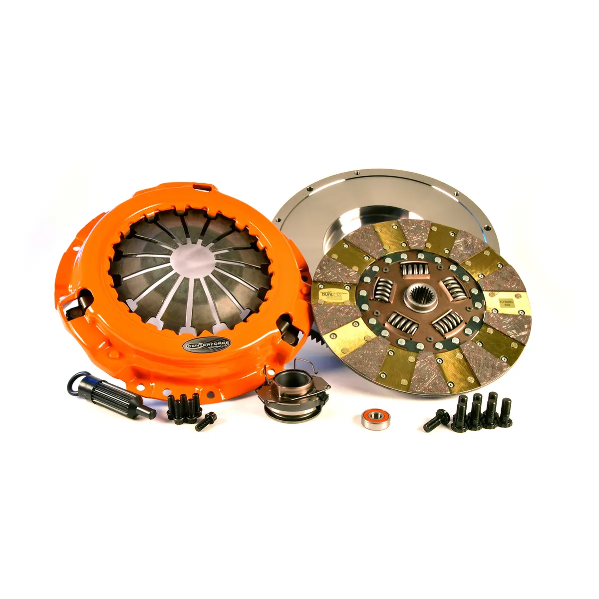 Centerforce Centerforce Dual Friction ?, High Performance Clutch and Flywheel Kit, 70.4 lbs, 129 Tooth Gear, 8 Bolt Crank, 11in Dia., 21-Spline, Fits Toyota Tacoma 3.5L