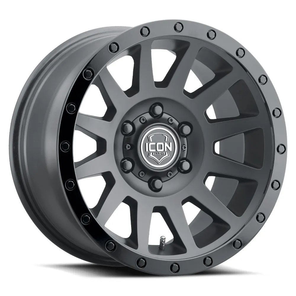 ICON Alloys Compression, Double Black, 17 x 8.5 / 6 x 5.5, 0mm Offset, 4.75" BS product image