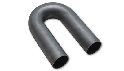 Vibrant Performance 180 Degree Stainless Steel Bend; 4 in. OD; 6 in. Centerline Radius; 8 in. Leg Length From Tangent; 304 Stainless Steel;