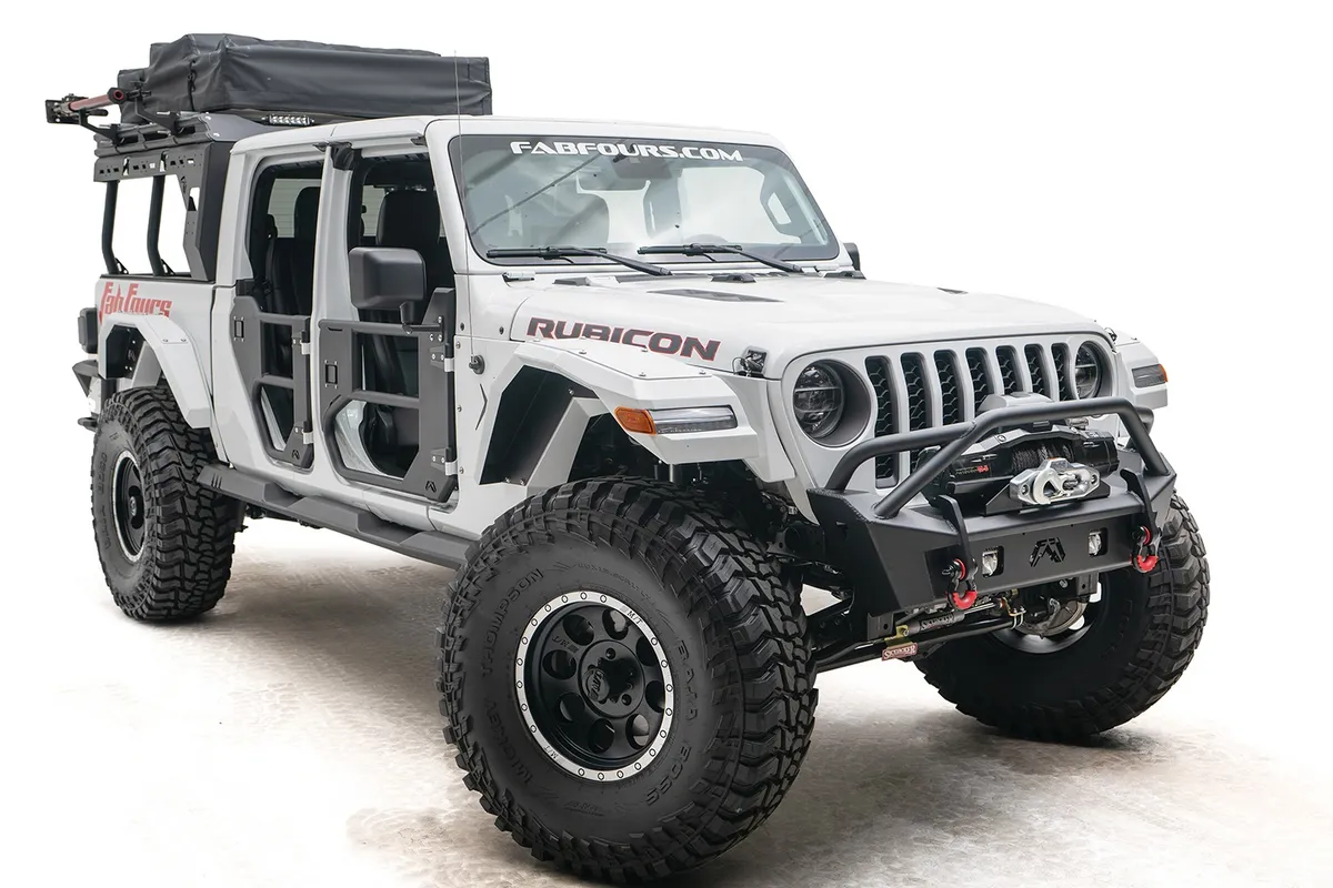 Stubby Bumper; w/Pre-Runner Guard; 2 Stage Matte Black Powder Coated; product image