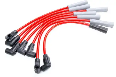 Taylor Cable Thundervolt Plug Wire Set Jeep 4.0L Red