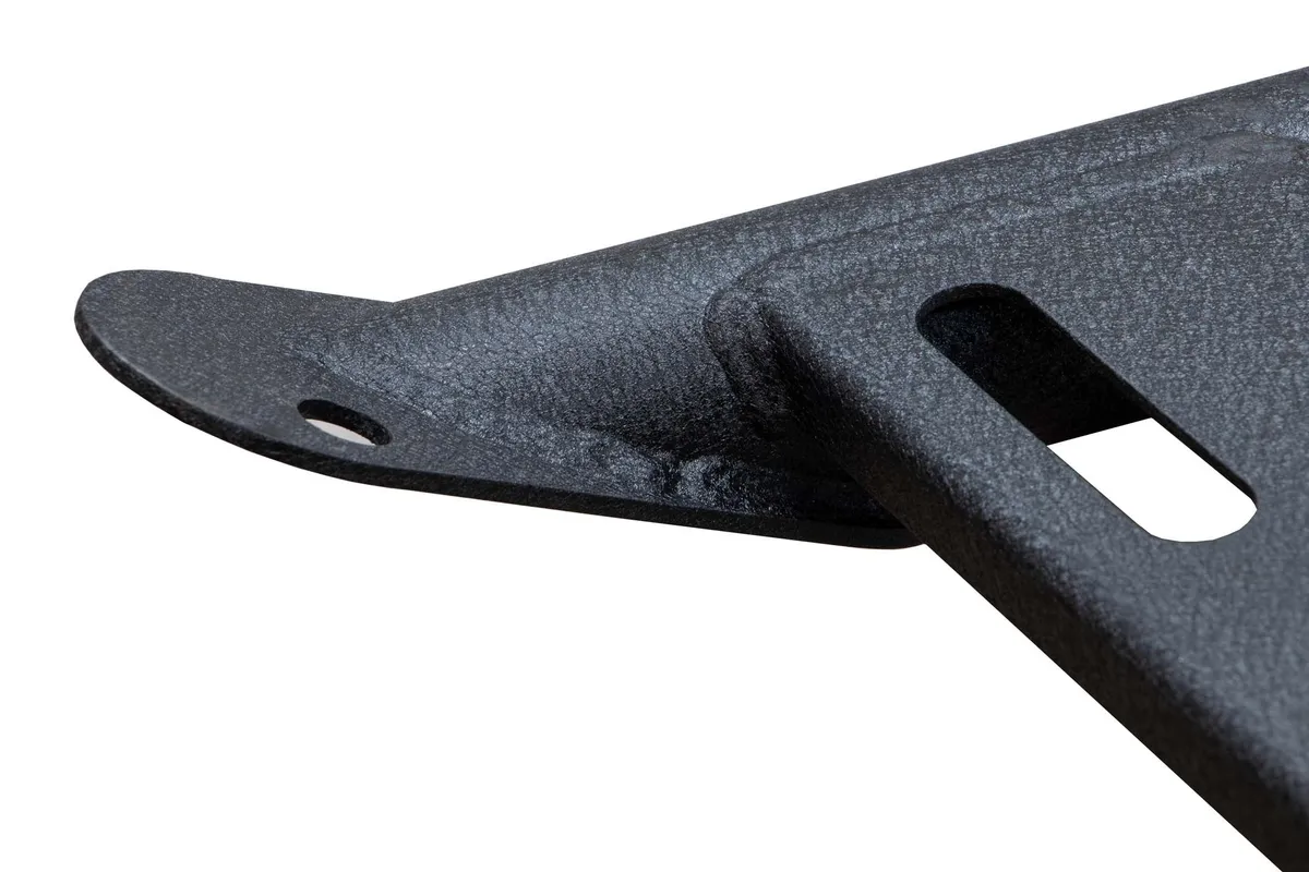 Black Powder Coated, 1/8in. steel construction, Stainless Steel hardware, Includes 3 M14 Chrome Lug nuts product image