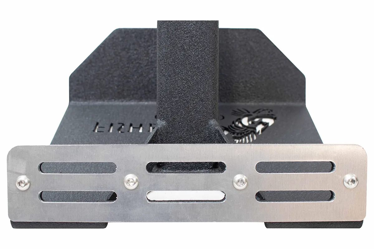 Hitch Mounted Step for 2 Inch Receiver Black Powdercoat Steel Fishbone Offroad product image