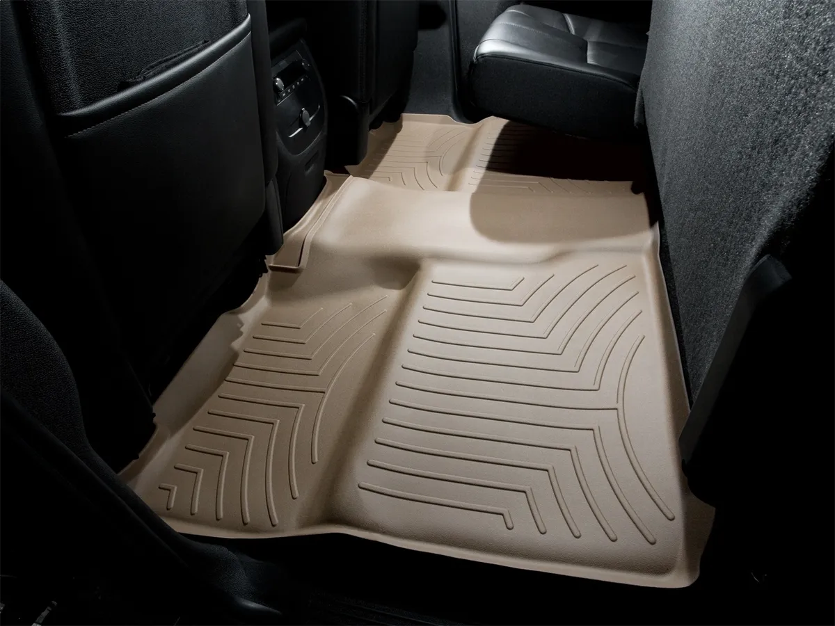 2007 + Chevrolet Silverado Crew Cab Tan Rear FloorLiner Available May 2007. / 2007 + GMC Sierra Crew Cab Tan Rear FloorLiner Available May 2007 product image
