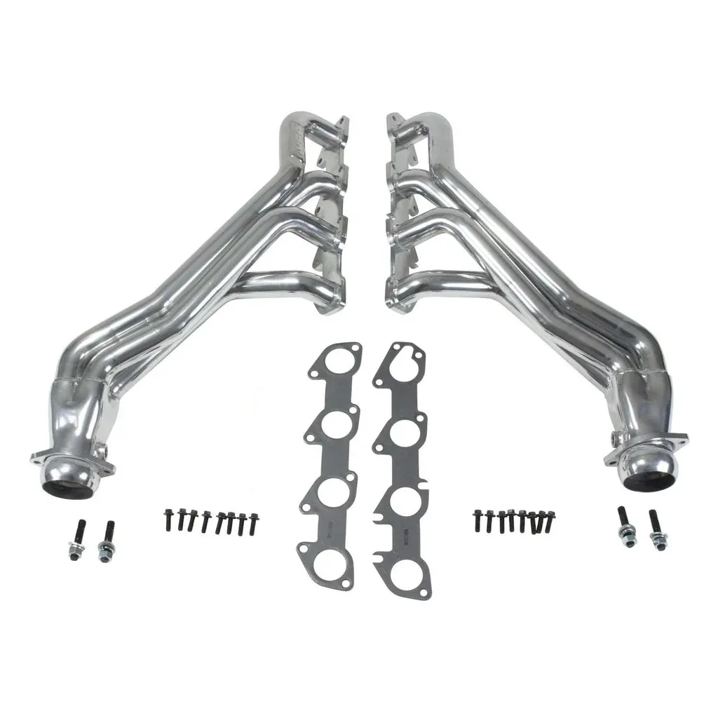 Dodge Challenger Charger 5.7 Hemi 1-3/4 Long Tube Exhaust Headers Polished Silver Ceramic 05-08 product image