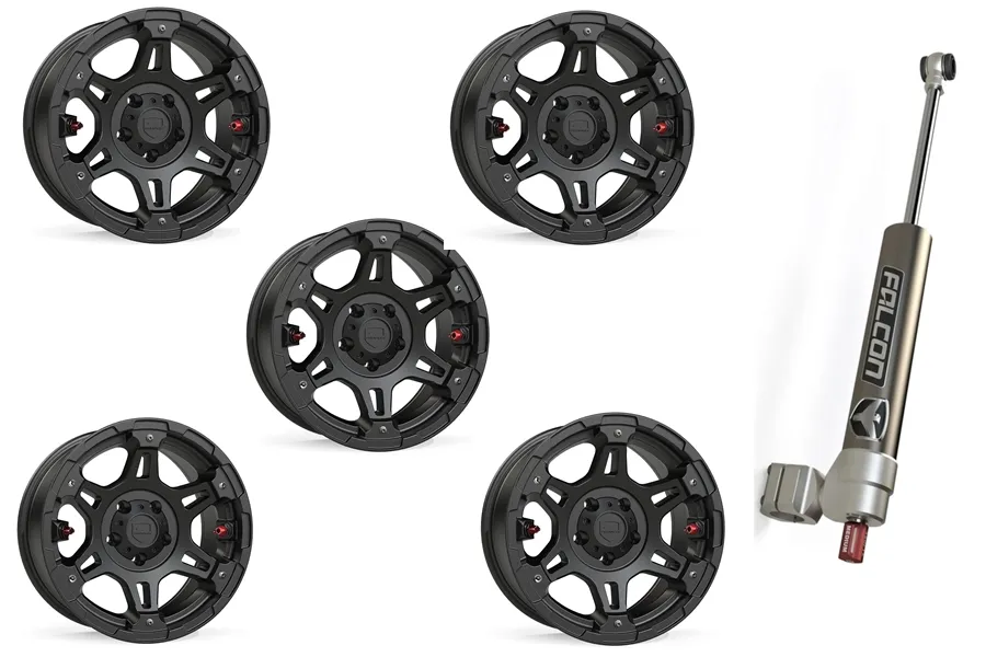 TeraFlex Teraflex Nomad or Olympus Beadlock Wheels w/ Falcon Stabilizer Package