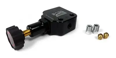 Baer Brake Systems Baer Brakes Black General Fit Adjustable Proportioning Valve, Inline, with 3/8-24 Fittings