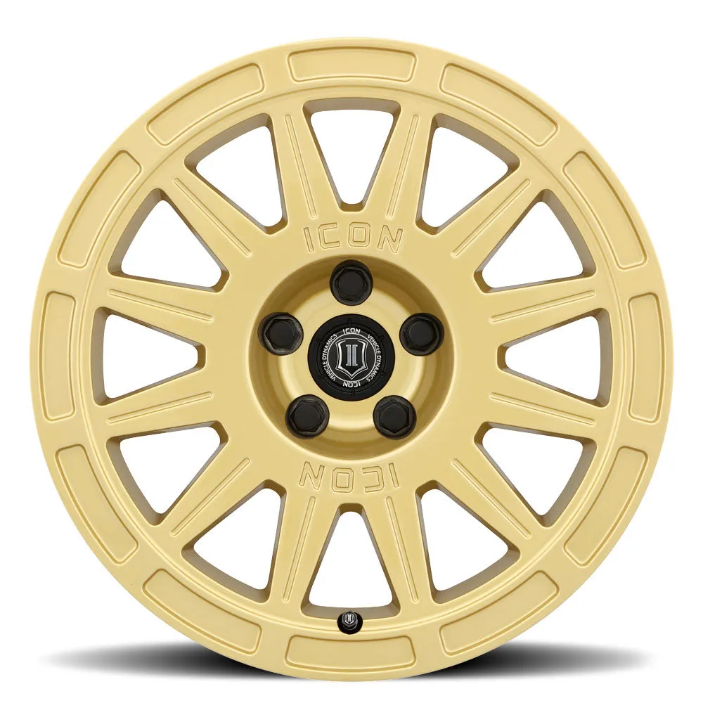 ICON Alloys Ricochet, Satin Black, 15 x 7 / 5 x 100, 15mm Offset, 4.6" BS product image