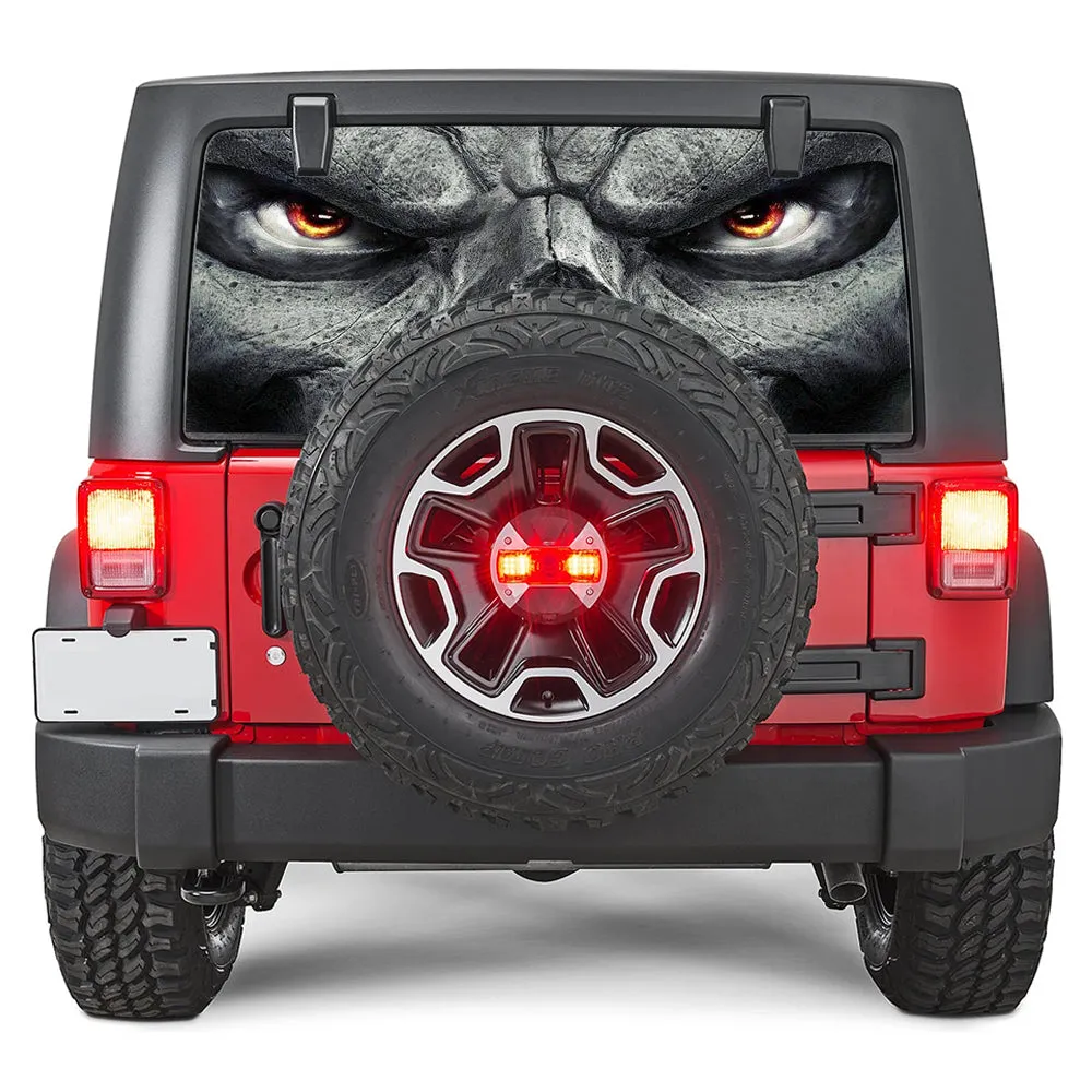 Skull Face Rear Window Decal product image