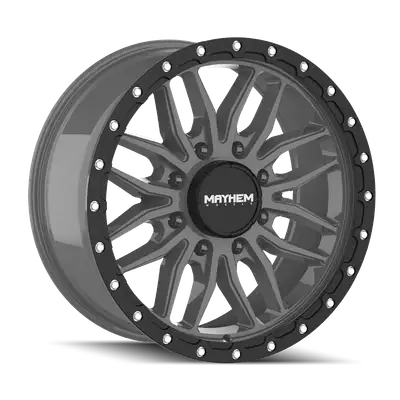 Mayhem Vector (8310) Matte Gunmetal Black Lip 20x9 8165.1 18mm 125.2mm