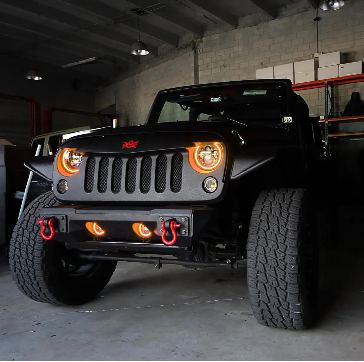 ORACLE Lighting 2007-2018 Jeep Wrangler JK LED Surface Mount Fog Light Halo Kit - White / No product image