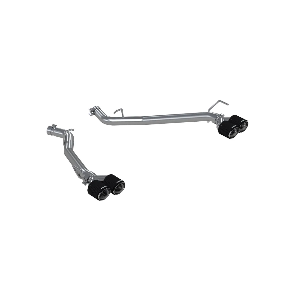 Axle-Back 2.5 inch Dual Rear Quad Carbon Fiber Tips (4) 4.0 inch OD Dual Out Explorer 20-Up Lincoln Aviator MBRP product image