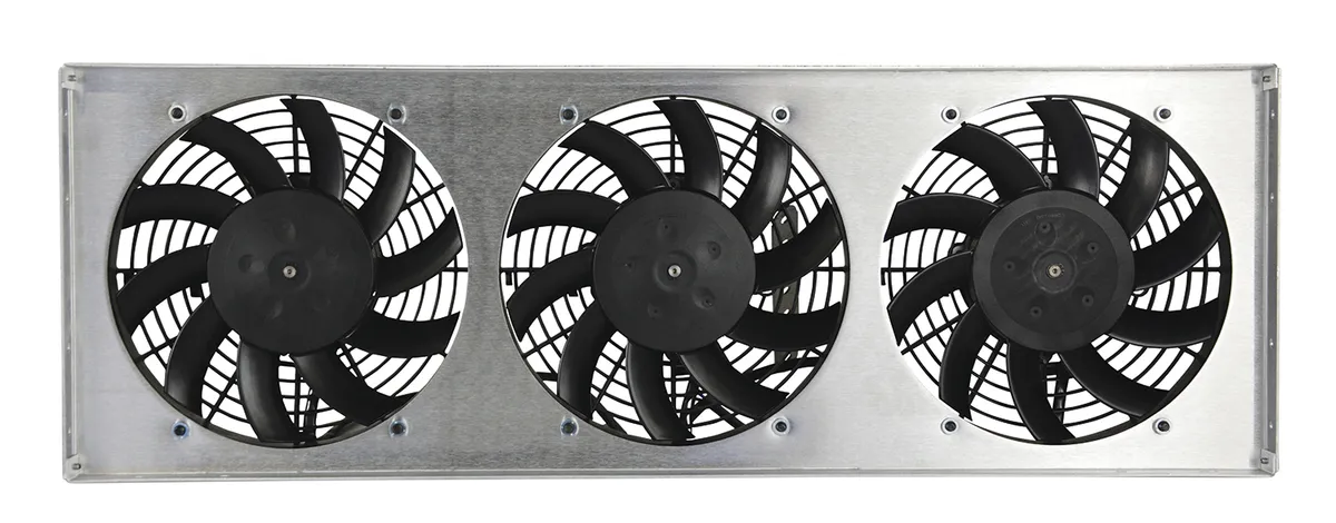 Derale 16839 Powerpack - High Output Triple 9 Electric RAD Fan/Aluminum Shroud Kit product image