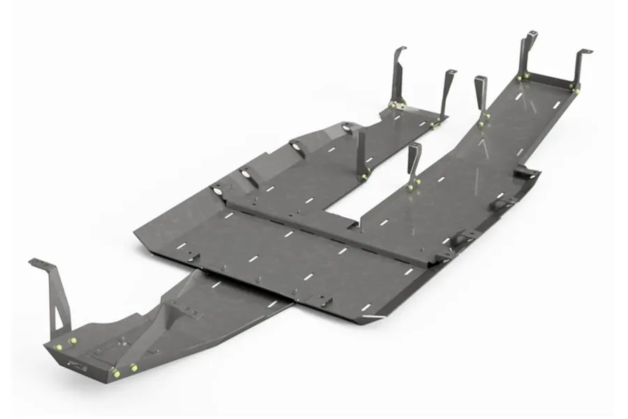 Motobilt Skid Plate System - Bare Steel - JT 3.6L product image