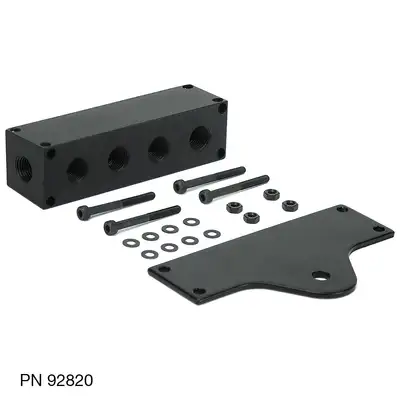 Viair Corporation 8-Port Billet Manifold 1/8 Bspt, 1/4 Npt, 3/8 Npt