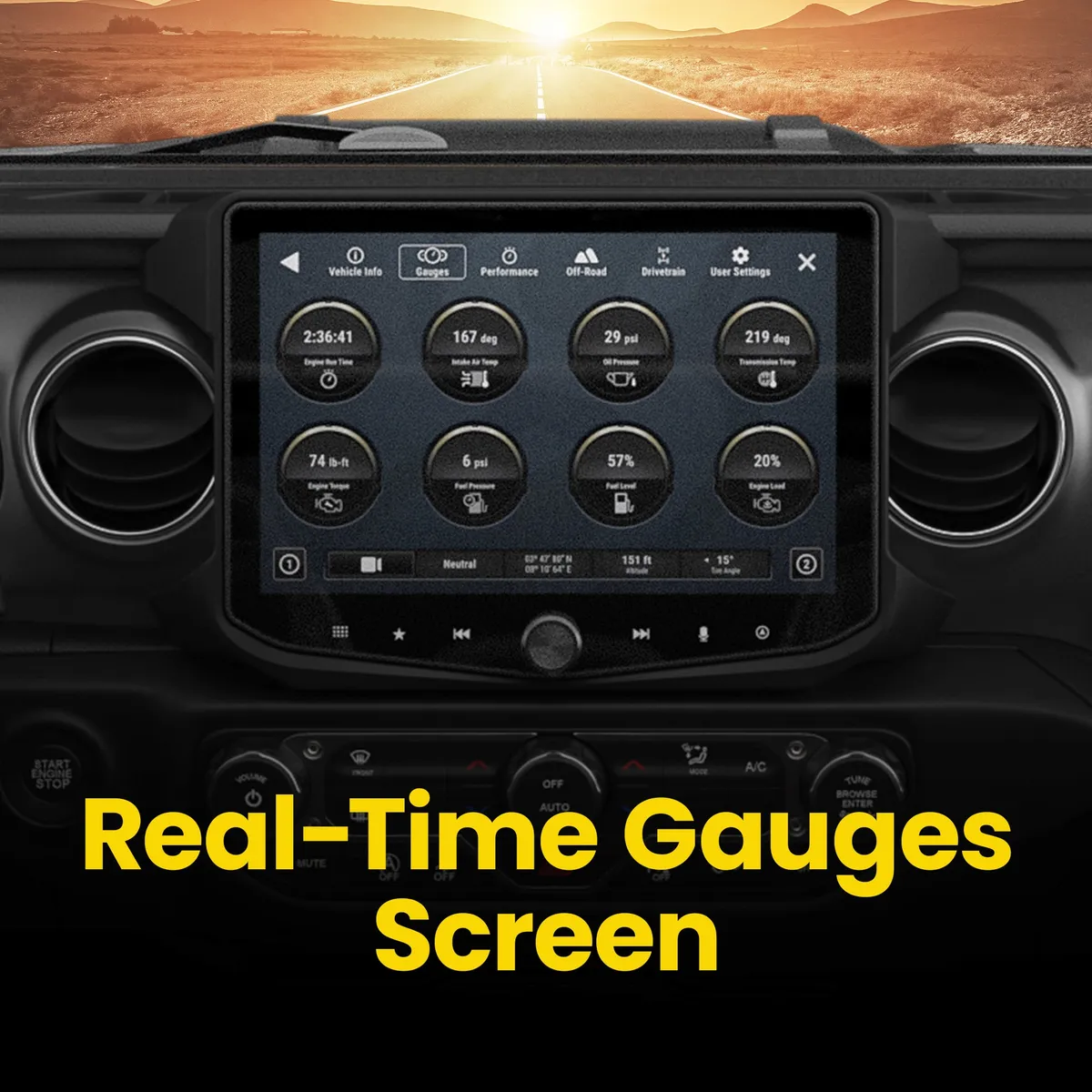 HORIZON10 Jeep Wrangler JL (2018-23)/Gladiator JT (2020-23) 10" Radio Fully Integrated Kit w/Nav Card | Displays Vehicle Info & Off-Road Mode product image