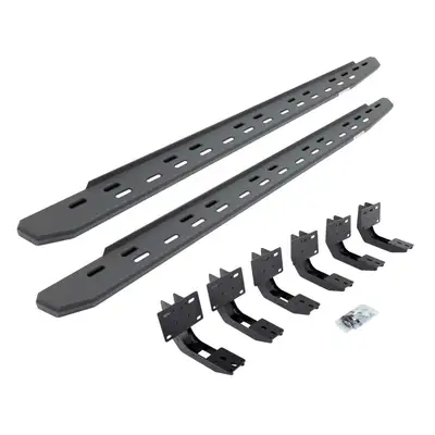 Go Rhino Go Rhino 69630680SPC - RB30 Slim Line Running Boards with Mounting Bracket Kit - Textured Black