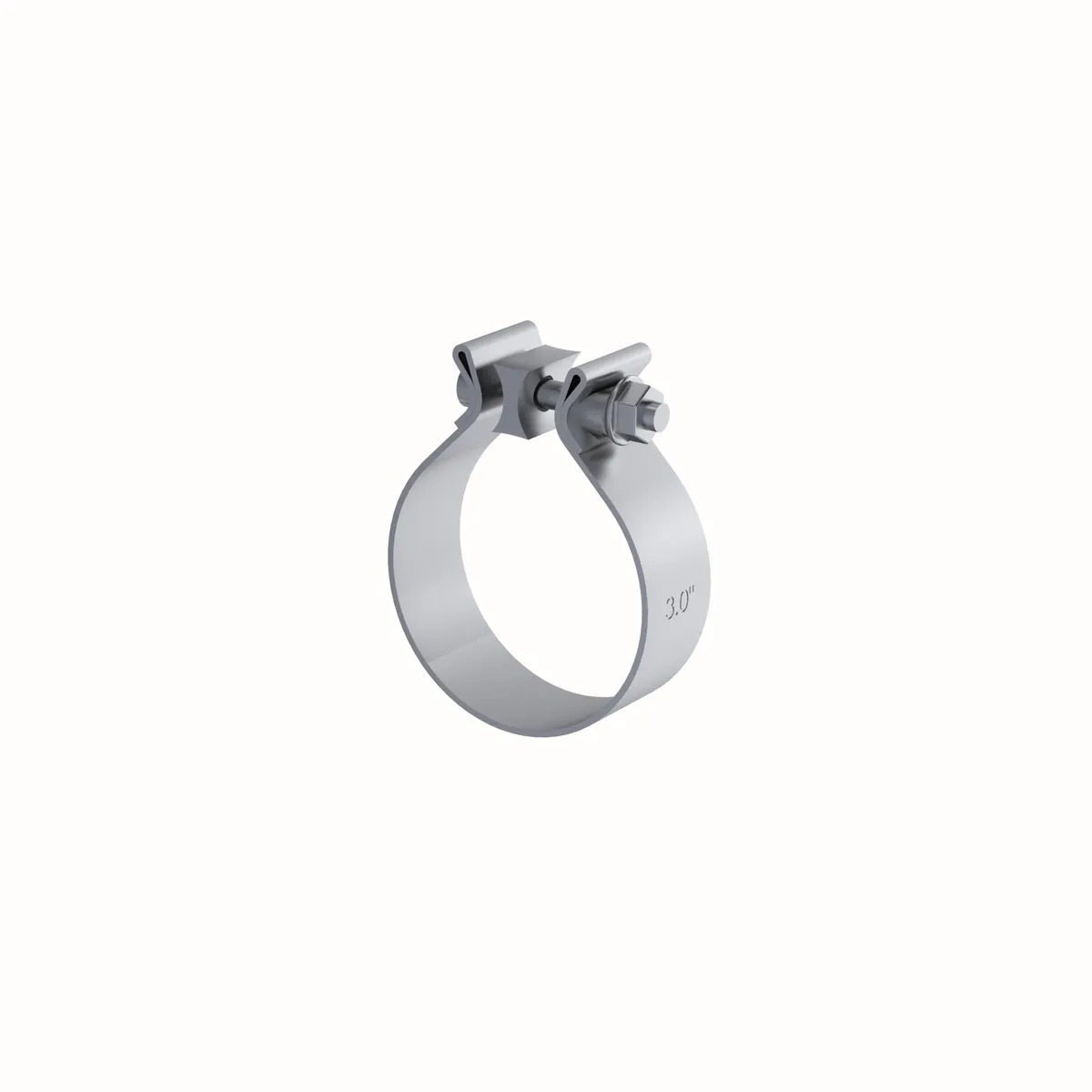 Garage Parts Band Clamp; 3 in. Diameter; Stainless Steel; product image
