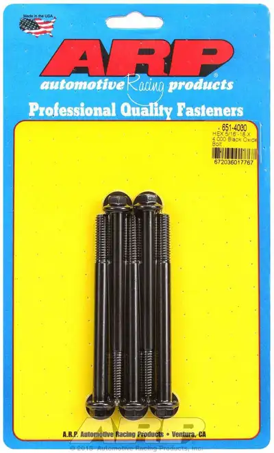 ARP Auto Racing 5/1618 x 4.000 Hex Black Oxide Bolts