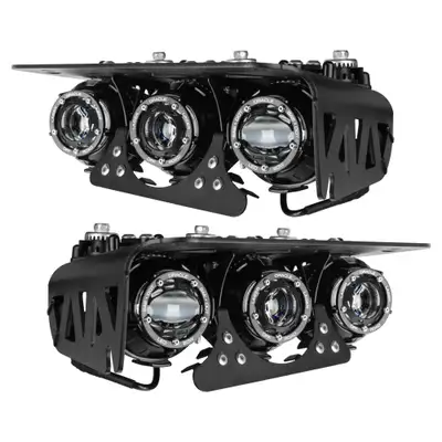 Oracle Lighting Oracle Lighting 2021-2025 Ford Bronco Off Road Laser Auxiliary Lights + LED Fog Light Kit For Steel Bumper