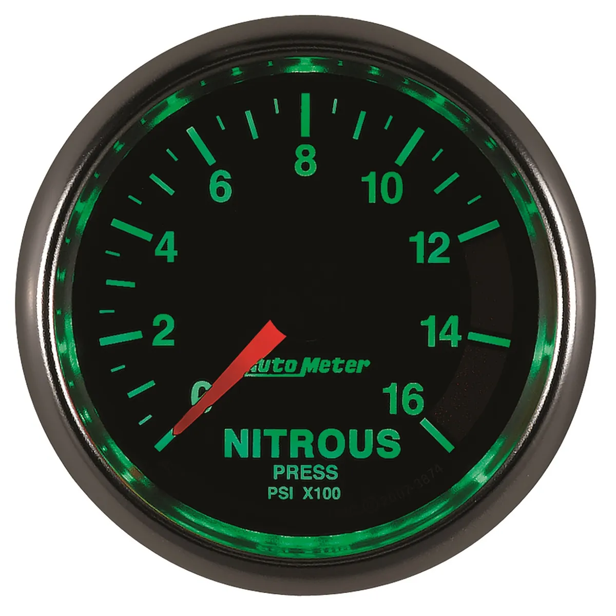 Gauge, Nitrous Pressure, 2 1/16", 1600psi, Digital Stepper Motor, GS product image