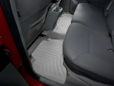 Weathertech 2005 + Toyota Tacoma Double Cab Grey Rear FloorLiner