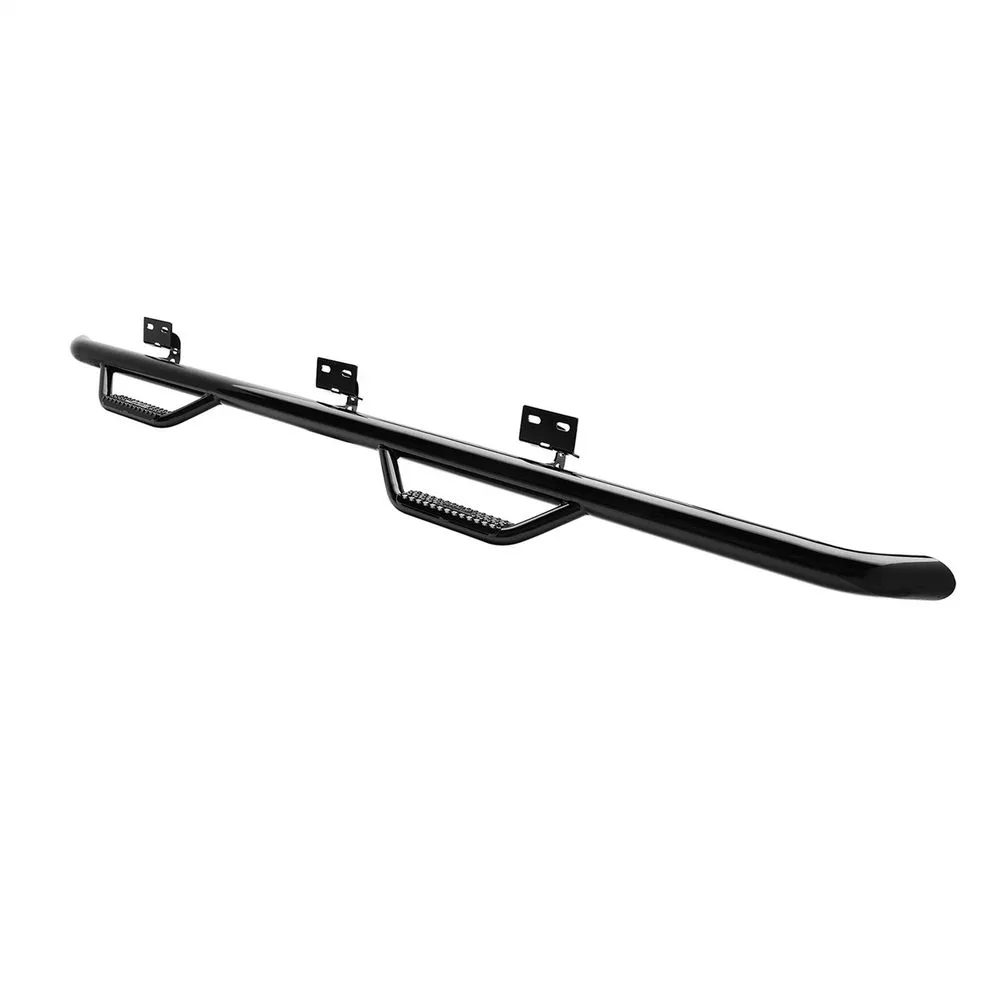 1523 F150 Crew Cab Nerf Step Wheel to Wheel; 3in Tube; Black Powder Coat product image