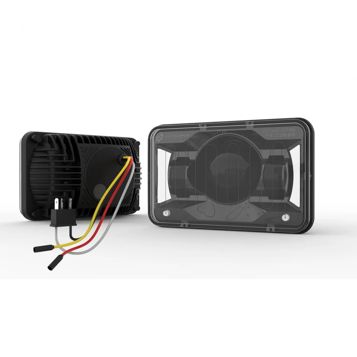 Triple Threat Heated 4x6 High Beam Black product image