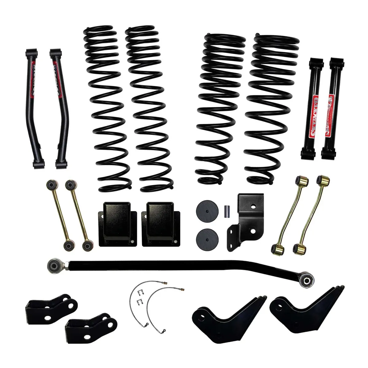 4.5 Inch Dual Rate Long Travel Coil Spring Lift Kit with Shock Extensions 2020-2022 Jeep Gladiator JT Rubicon Skyjacker product image