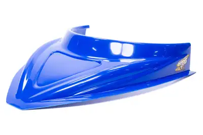 FiveStar MD3 Hood Scoop 3in Tall Curved Chevron Blue