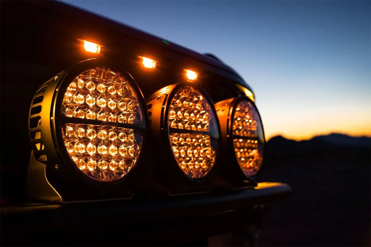 Rigid 360-Series 9 Inch Round LED Off-Road Spot Beam Pattern For Moderate Speed (20-50 Mph) And Rgbw Backlight Single product image