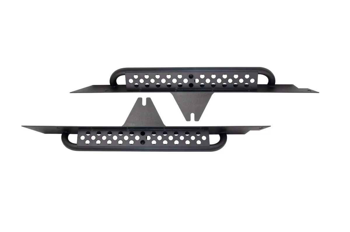 Black textured powder coat, 3/16 in. steel, 2in. Diameter, .120 wall tubing, Stainless steel hardware product image
